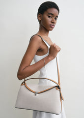 T-lock canvas top handle ecru/tan