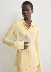 Fitted jersey shirt buttercup