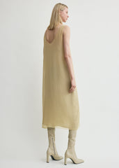 Chiffon slip dress rye