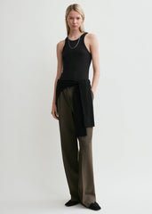 Curved rib tank black