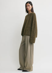 Boxy alpaca knit pepper