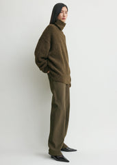Bouclé turtleneck pepper