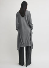 Double-sleeve turtleneck mid grey