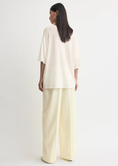 Longline tee knit white