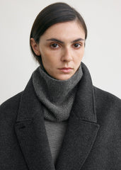 Cashmere neck warmer charcoal
