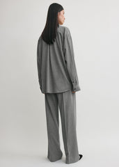 Classic fluid shirt mid grey