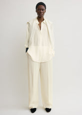 Classic crepe shirt milk