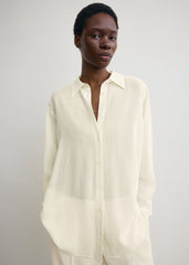 Classic crepe shirt milk