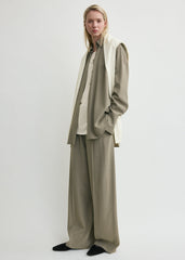 Classic tuxedo shirt taupe