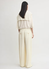 Wide fluid trousers ecru