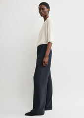 Fluid winter trousers navy
