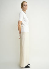Light wool skirt ecru petite