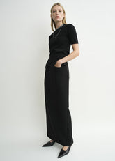 Pocket suit skirt black petite