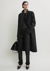 Classic tailored coat black petite