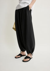 Parachute trousers black petite