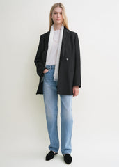 Double-breasted blazer black