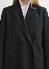 Double-breasted blazer black