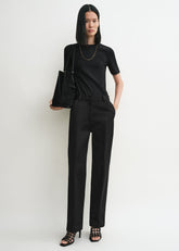 Classic rib tee black