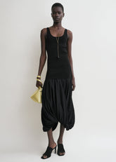 Cocoon tank dress black