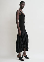 Cocoon tank dress black
