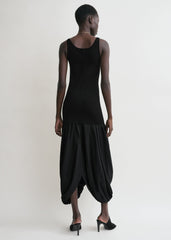 Cocoon tank dress black