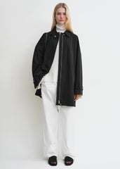 Oversized trench jacket black