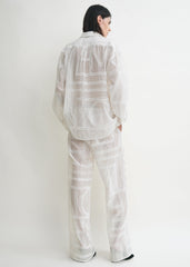 Classic crochet shirt white