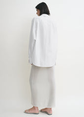 Raw raglan shirt white petite