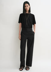 Twisted seam trousers black petite