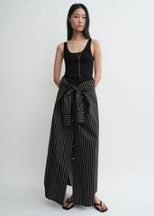 Striped summer tunic black/white