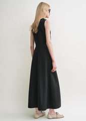 Fluid summer dress black petite