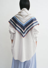 Collector scarf ecru/navy