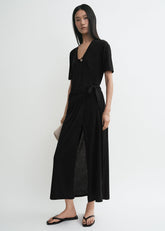 Wrap skirt black
