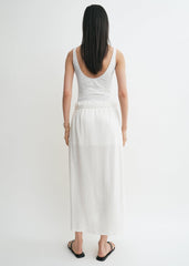 Wrap skirt off-white