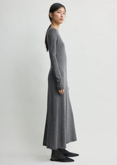 Long-sleeve everyday dress grey