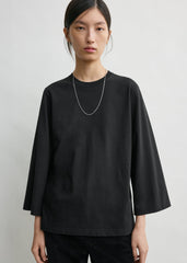 Wide-sleeve tee black