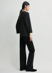 Wide-sleeve tee black