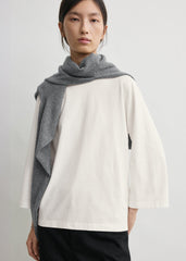 Wide-sleeve tee white