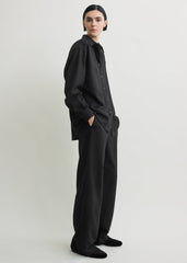 Classic winter shirt black