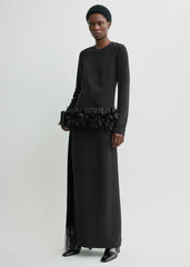 Petal dress black