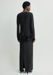 Petal dress black