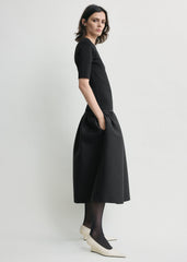 Twinflower tee dress black