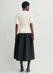 Twinflower tee dress ecru petite