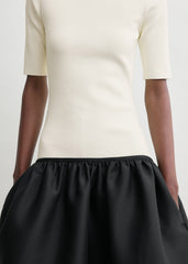 Twinflower tee dress ecru