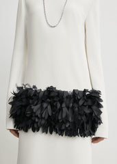 Petal dress off-white