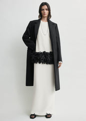 Petal dress off-white