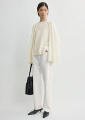 Crew cape knit ecru