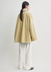 Cord overshirt jacket beige