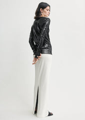 Sequin top black