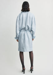 Striped mini skirt ice/white